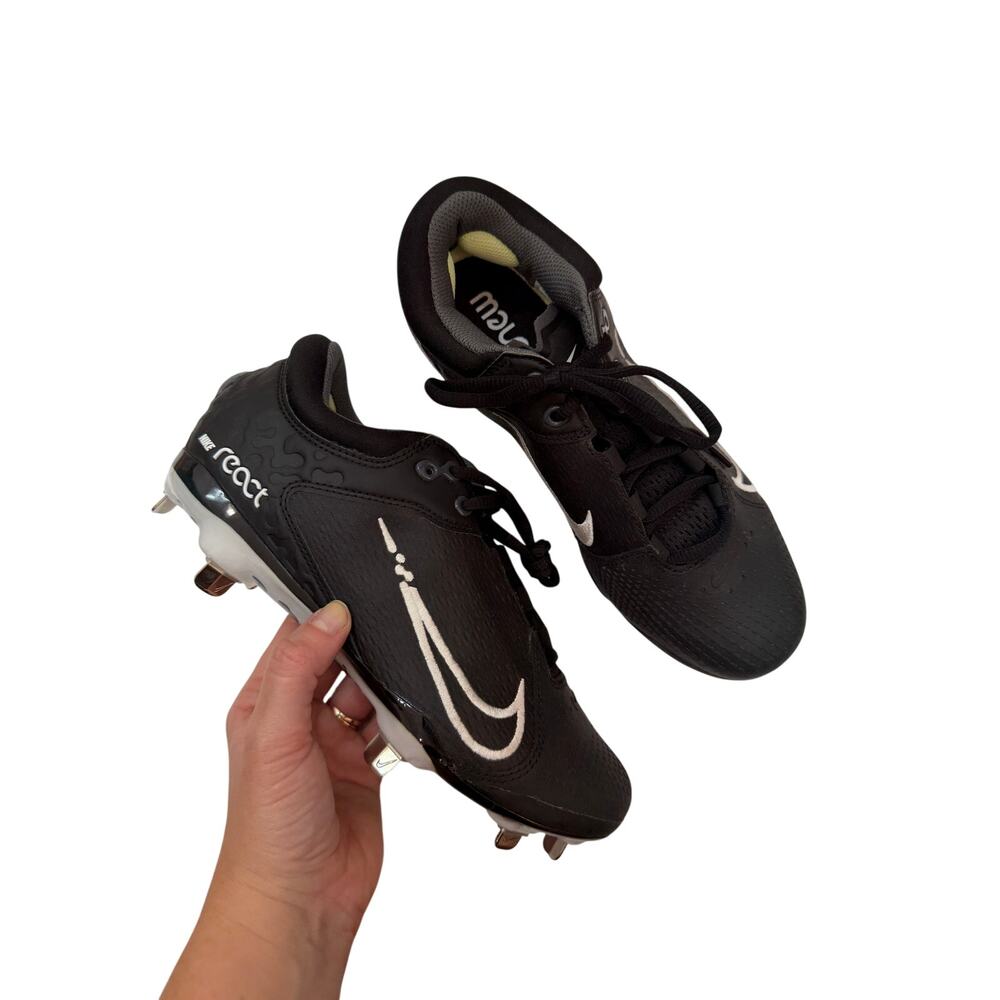 Nike Black React Softball Cleats 7